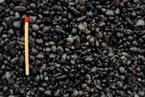 Natural gravel Black Sambia 1-5mm 5 kg bag